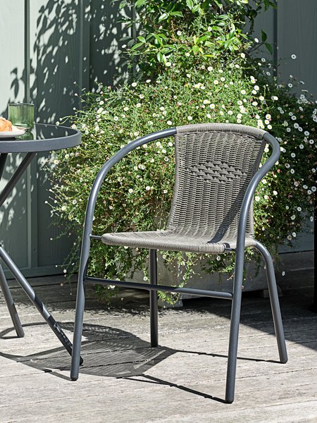 Chaise empilable GRENAA noir