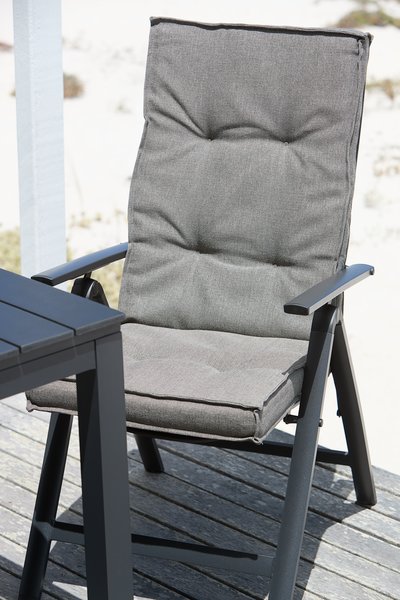 Garden cushion recliner chair REBSENGE dark sand