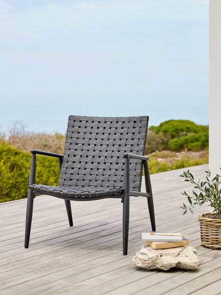 Lounge chair EDDERUP black