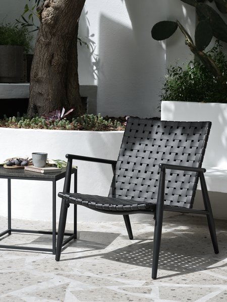 Lounge chair EDDERUP black