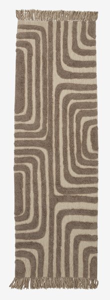 Tapis BERGASTER 65x200 brun/beige