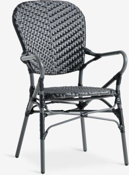 Silla apilable SAKSBORG gris