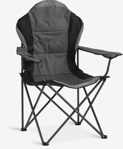 Chaise de camping HOLMDALEN gris