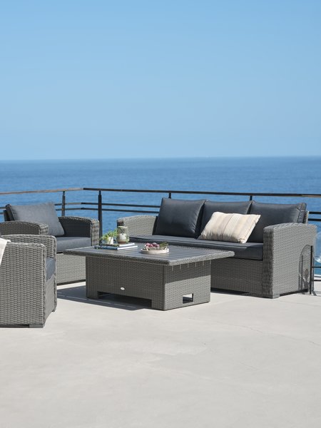 Lounge-Set STAVERN 5 Personen grau