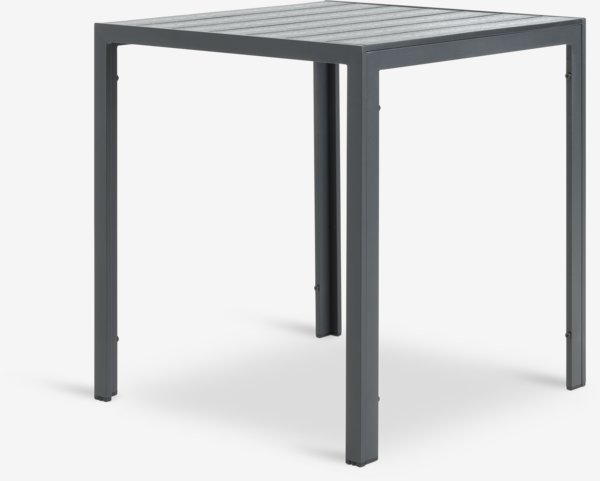 Mesa de jardín JERSORE A70xL70 negro