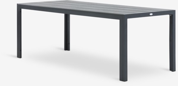 PINDSTRUP Tavolo L205 cm + 4 GUDHJEM Sedie grigio