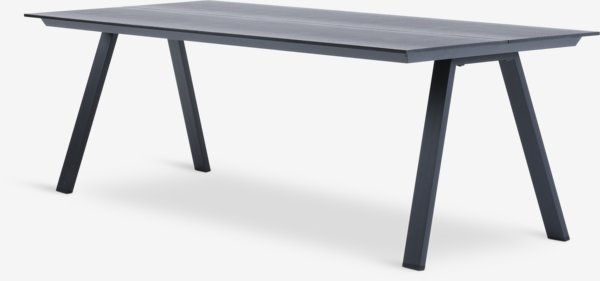 Garden table FAUSING W100xL220 black