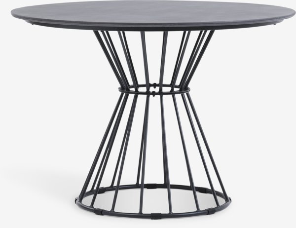 Table de jardin FAGERNES Ø110 gris