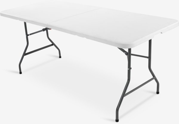 Zložljiva miza KULESKOG Š75xD180 bela