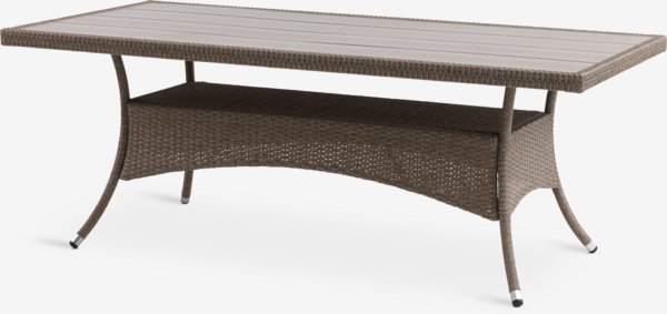 Table de jardin STRIB l96xL200 naturel