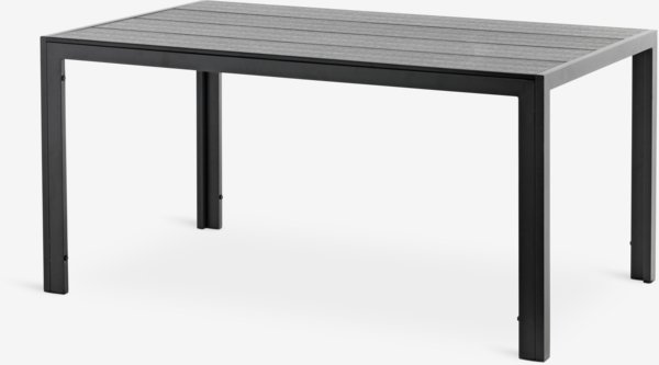 Table de jardin MADERUP l90xL150 noir