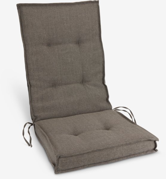 Garden cushion recliner chair REBSENGE dark sand
