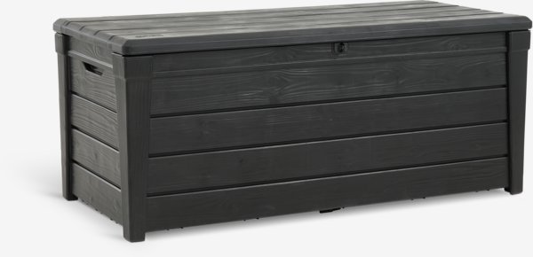 Cushion storage box SVENDBORG W145xH60xD69 dark grey