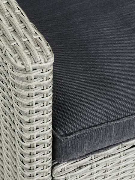 Loungesoffa ONDRUP m/schäslong 3-sits grå