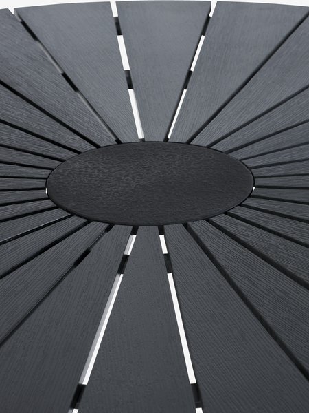Tavolo da esterno RANGSTRUP Ø130 cm nero/nero