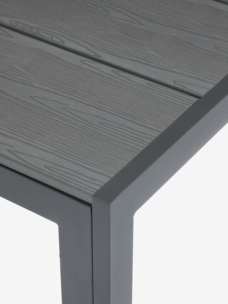 PINDSTRUP L205 bord grå + 4 UGLEV stol grå