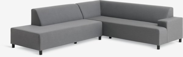 Lounge-Sofa UHRE 6 Personen wetterbeständig hellgrau