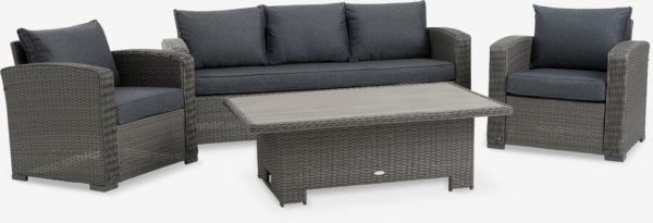 Lounge set VEMB 5-seater grey