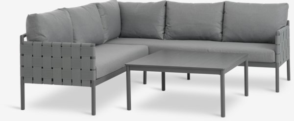 Lounge-Set IANO 5 Personen grau