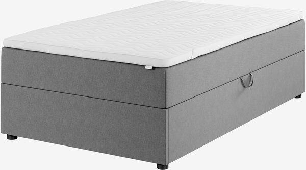 Boxspring 120x200 GOLD C50 opbergruimte grijs-23