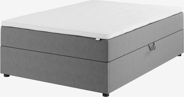 Boxspring 140x200 GOLD C50 opbergruimte grijs-23