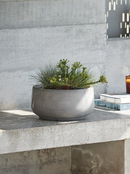 Garden planter TERASSE D44/36 grey set of 2