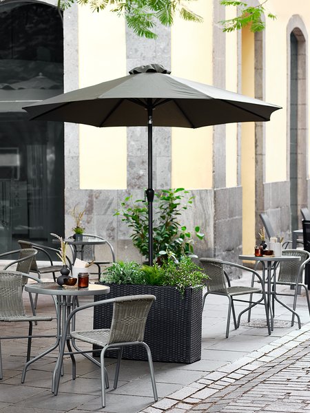 Parasol HALK Ø300 gris foncé
