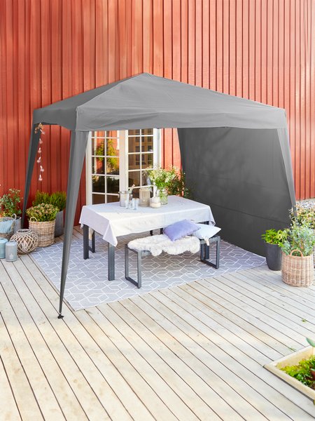 Gazebo JERUP P2,7xL2,7xH2,6 m grigio