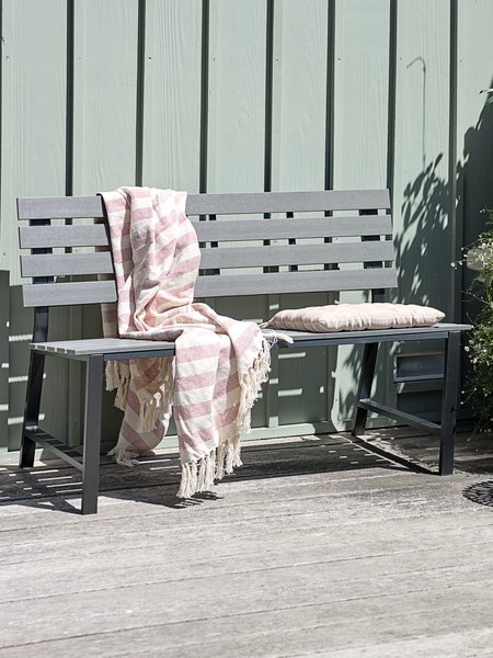 Trädgårdsbänk KLINT B125xD58 grå