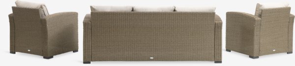 Set lounge VEMB 5 posti naturale