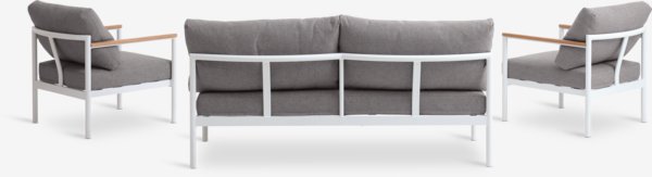 Lounge-Set ODDESUND 5 Personen weiss