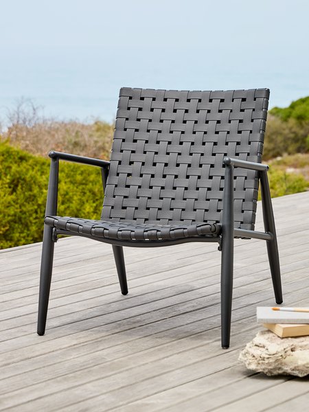 Lounge chair EDDERUP black