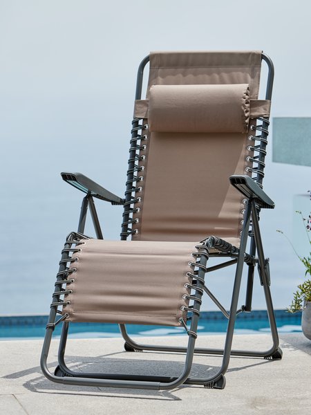 Chaise relax ULFBORG sable foncé