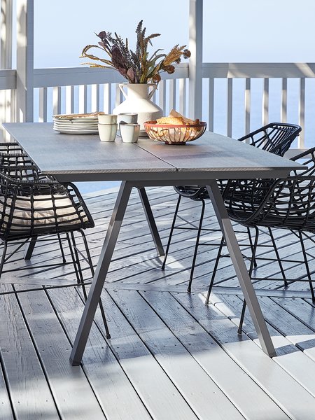 Garden table FAUSING W100xL220 black