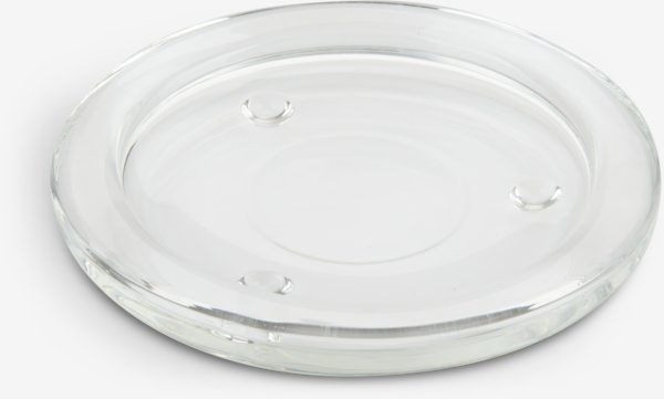 Bandeja de cristal GEORG Ø11cm para velas