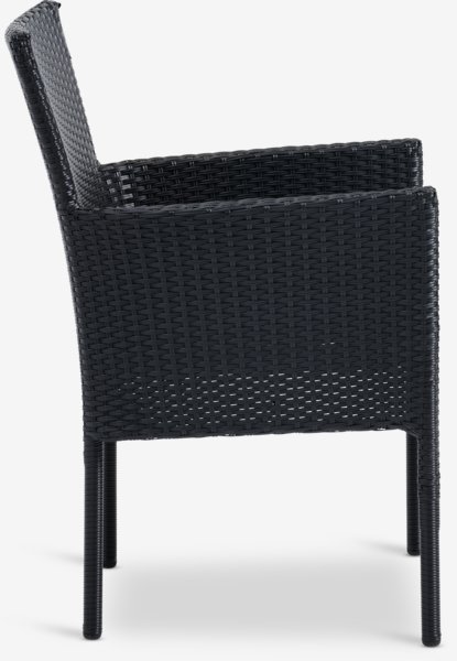 Silla apilable AIDT negro