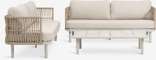 Loungesæt EJLBY 5-pers. beige