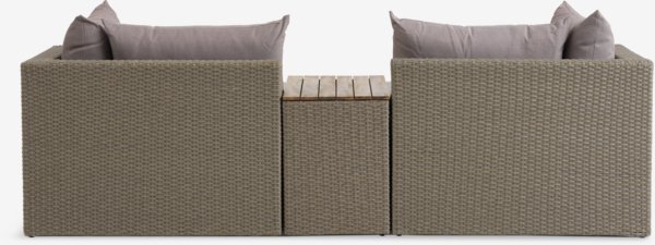 Set lounge modulare ABED 4 posti naturale