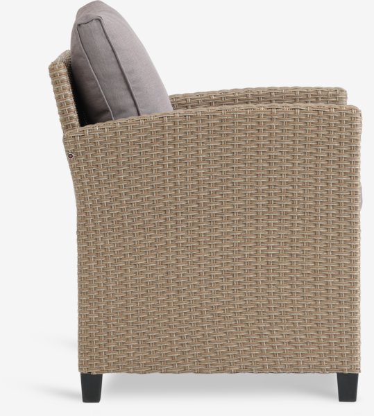 Fauteuil lounge AGERMOSE naturel