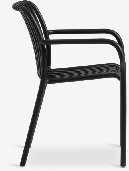 Chaise empilable NABBEN noir