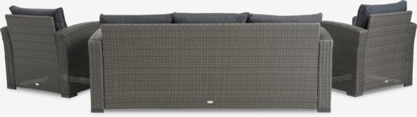 Lounge set VEMB 5-seater grey