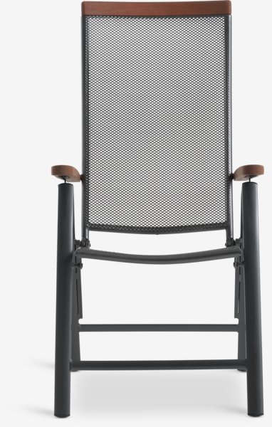 LARVIK Ø120 stol + 4 LARVIK podesiva stolica siva