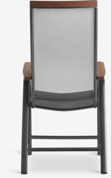 LARVIK Ø120 stol + 4 LARVIK podesiva stolica siva