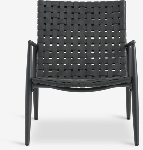 Lounge chair EDDERUP black