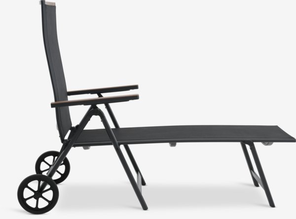 Lettino prendisole BREDSTEN P79xL187 cm nero