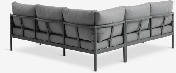 Loungesæt IANO 5-pers. grå