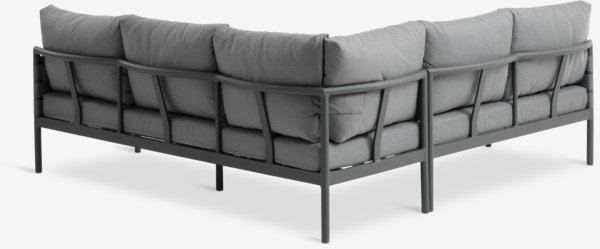Lounge garnitura IANO 5 osoba siva