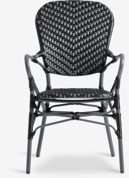 Stapelbar stol SAKSBORG grå
