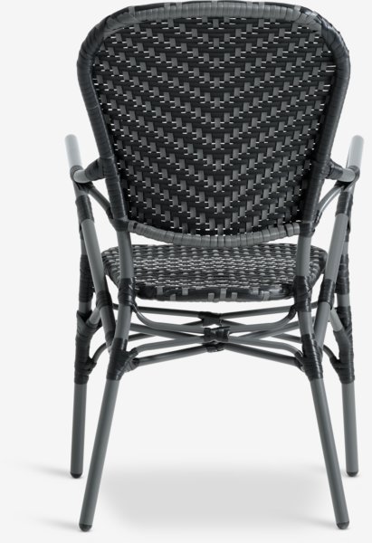 Stacking chair SAKSBORG grey