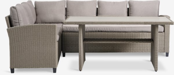 Lounge-Set AGERMOSE 6 Personen natur